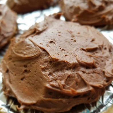 chocolate topped cupcakes